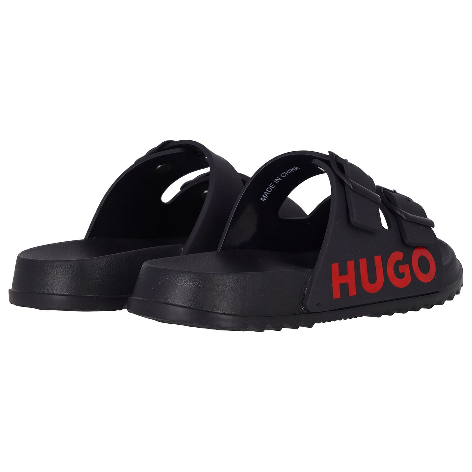 Boys Black Logo Sliders, 1, hi-res