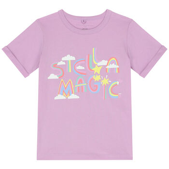 Girls Purple Logo T-Shirt