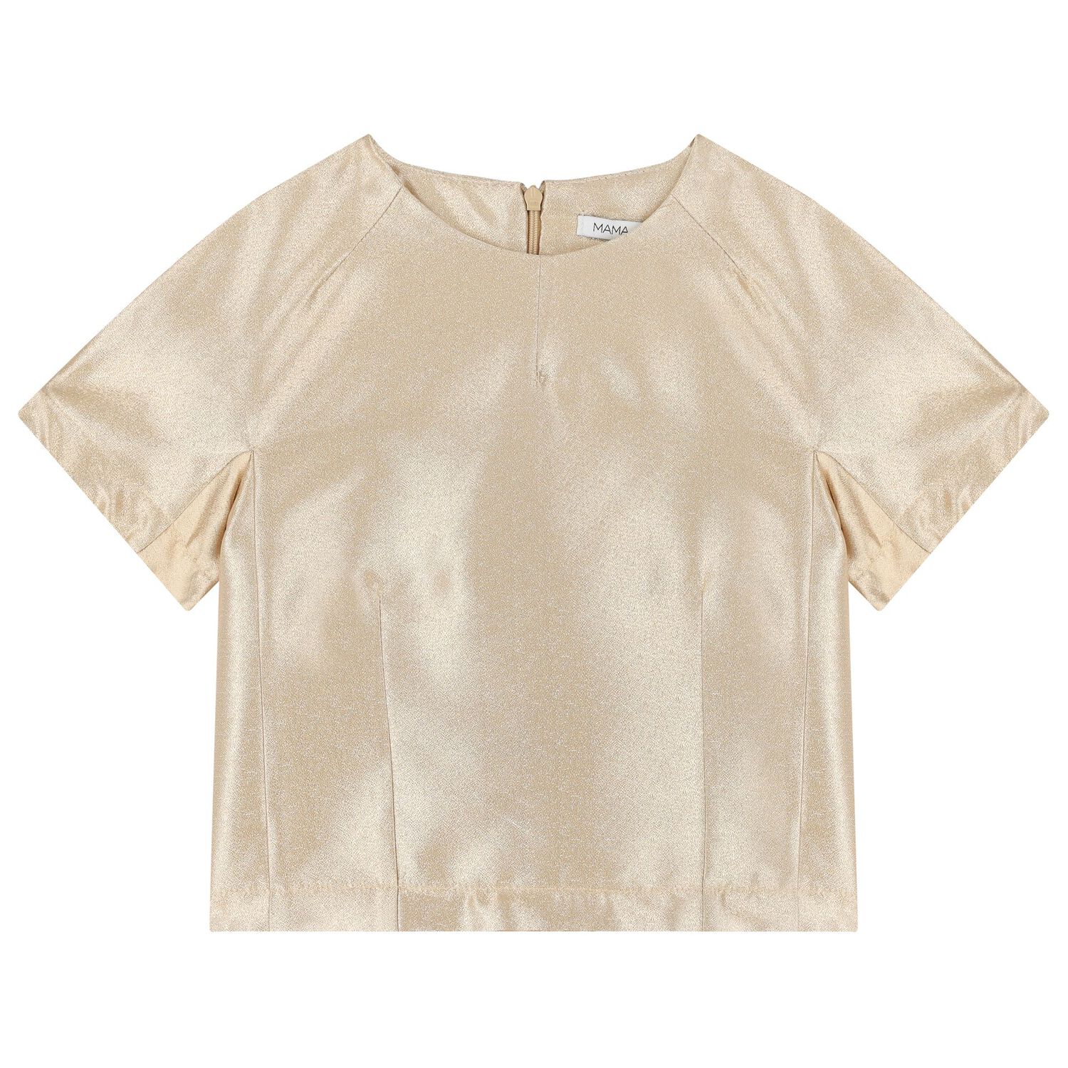 طقم تنورة للبنات بطبعة الزهور باللون الذهبي وبيضاء, 1, hi-res image number null