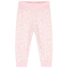 Younger Girls Pink & White Reversible Tracksuit Set, 1, hi-res