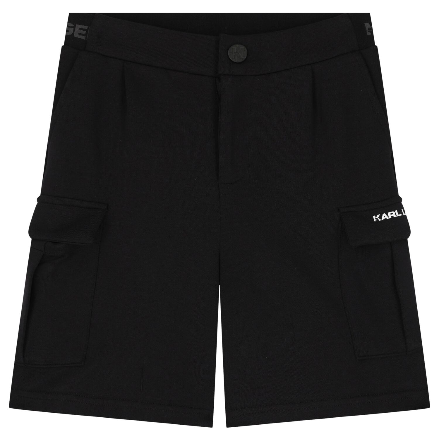 Boys Black Logo Shorts, 1, hi-res image number null