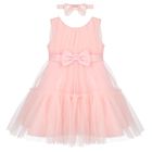 Girls Pink Tulle Dress Set, 1, hi-res