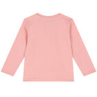 Pink Teddy Bear Logo Long Sleeve Top, 1, hi-res