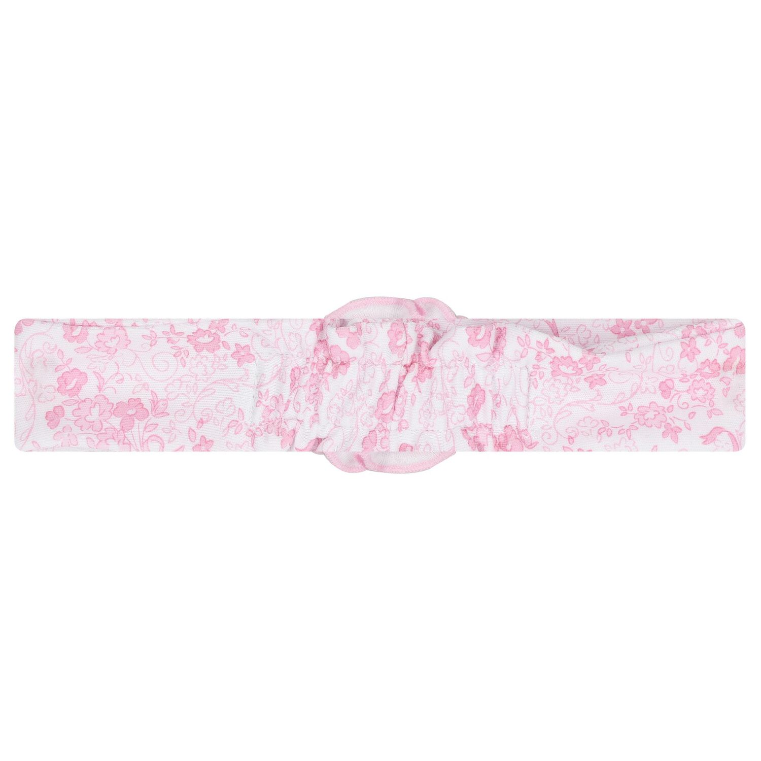 Baby Girls White & Pink Old English Roses Headband, 1, hi-res image number null