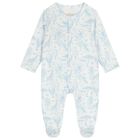 Baby Boys White & Blue Africa Babygrow Gift Set, 1, hi-res