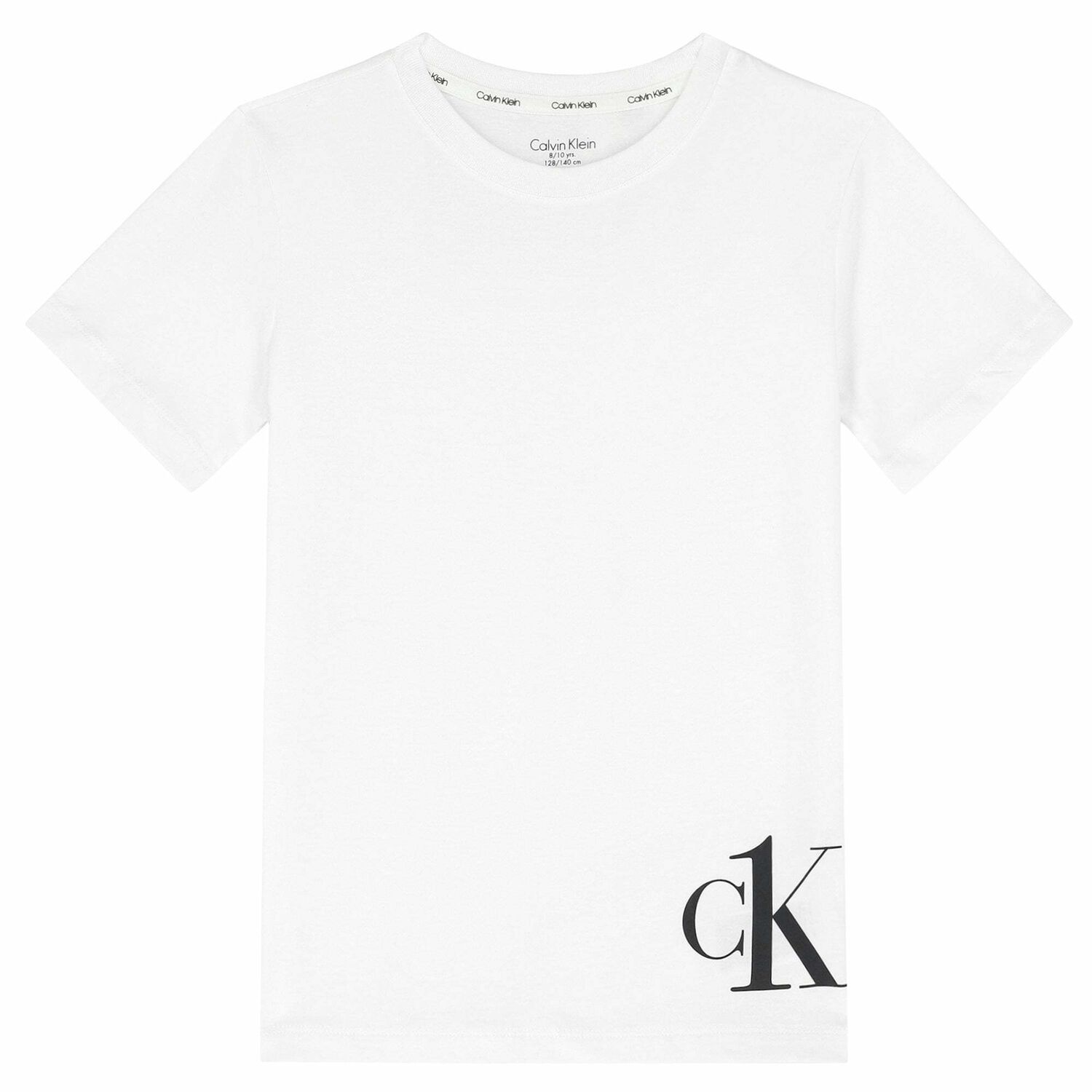 بيجاما بالشعار باللون الابيض والاسود للاولاد , 1, hi-res