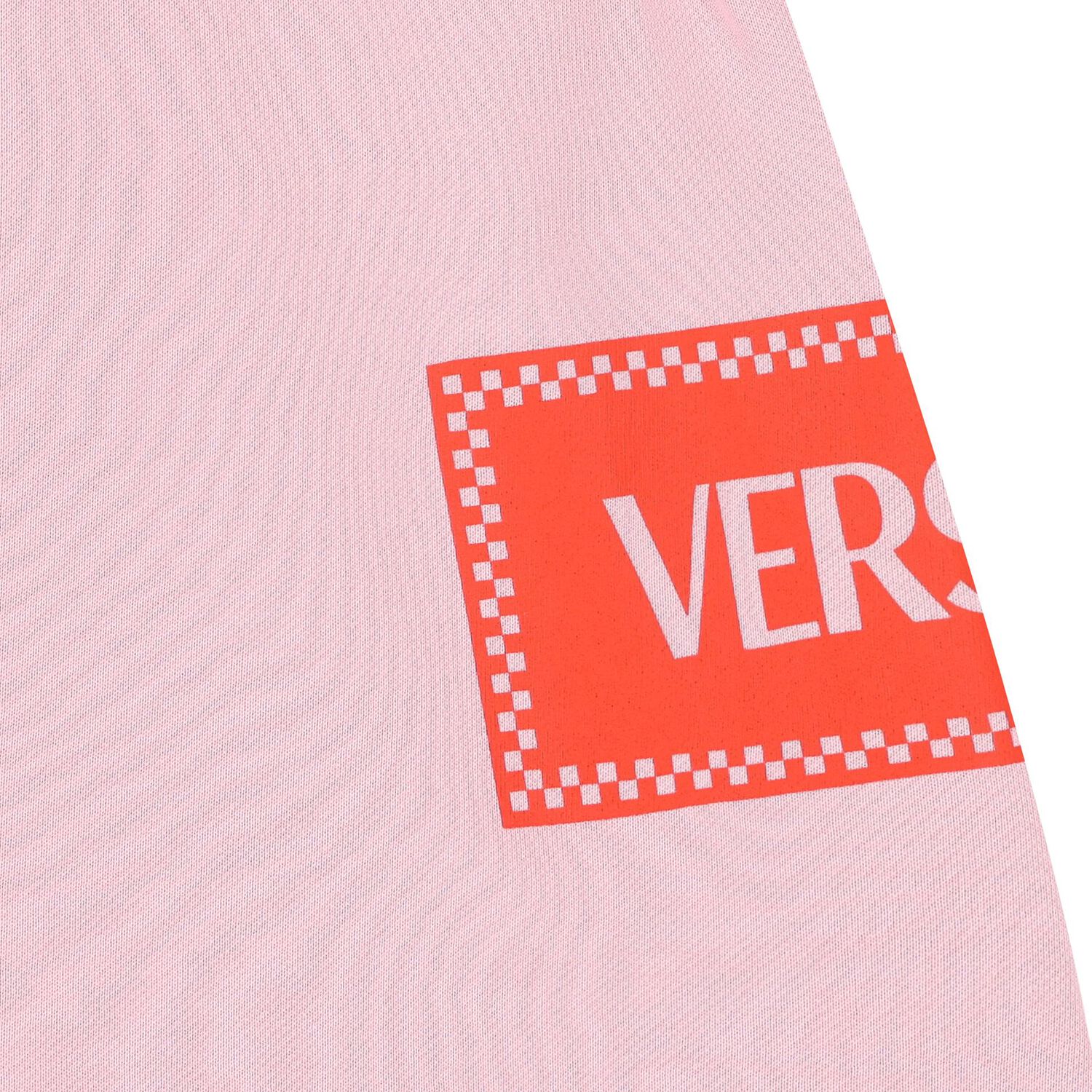 فستان بنات بالشعار باللون الوردي, 1, hi-res