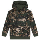 Green & Black Trefoil Logo Camouflage Hooded Top, 2, hi-res