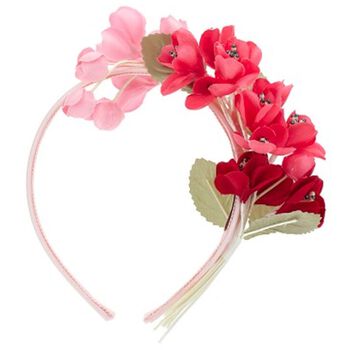 Girls Pink Floral Headband