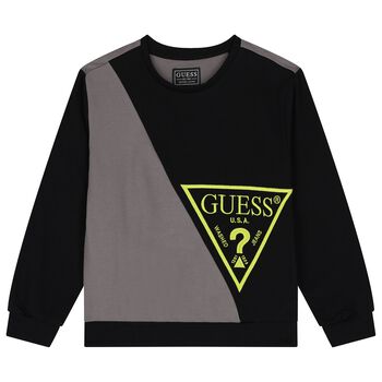 Boys Black & Grey Logo Sweatshirt