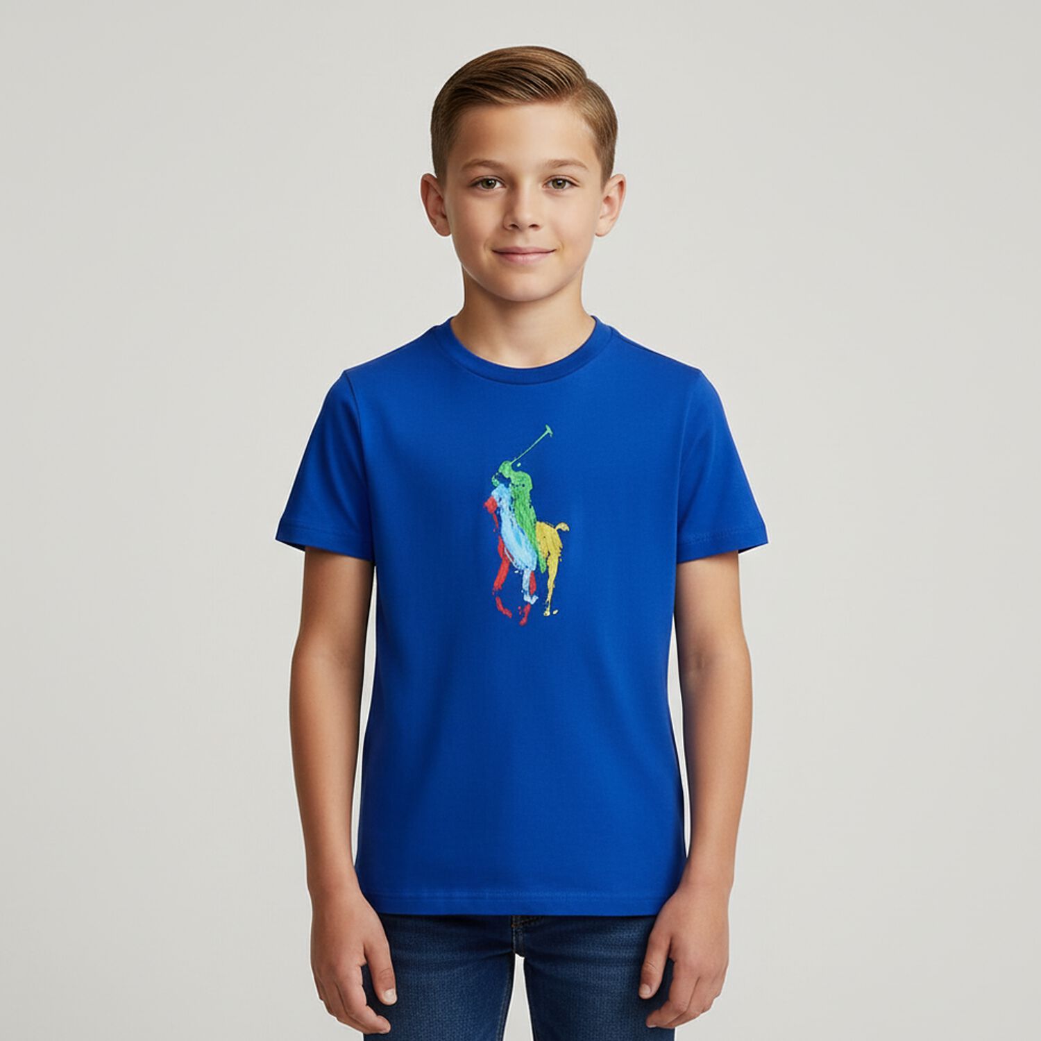 Boys Blue Logo T-Shirt, 1, hi-res image number null
