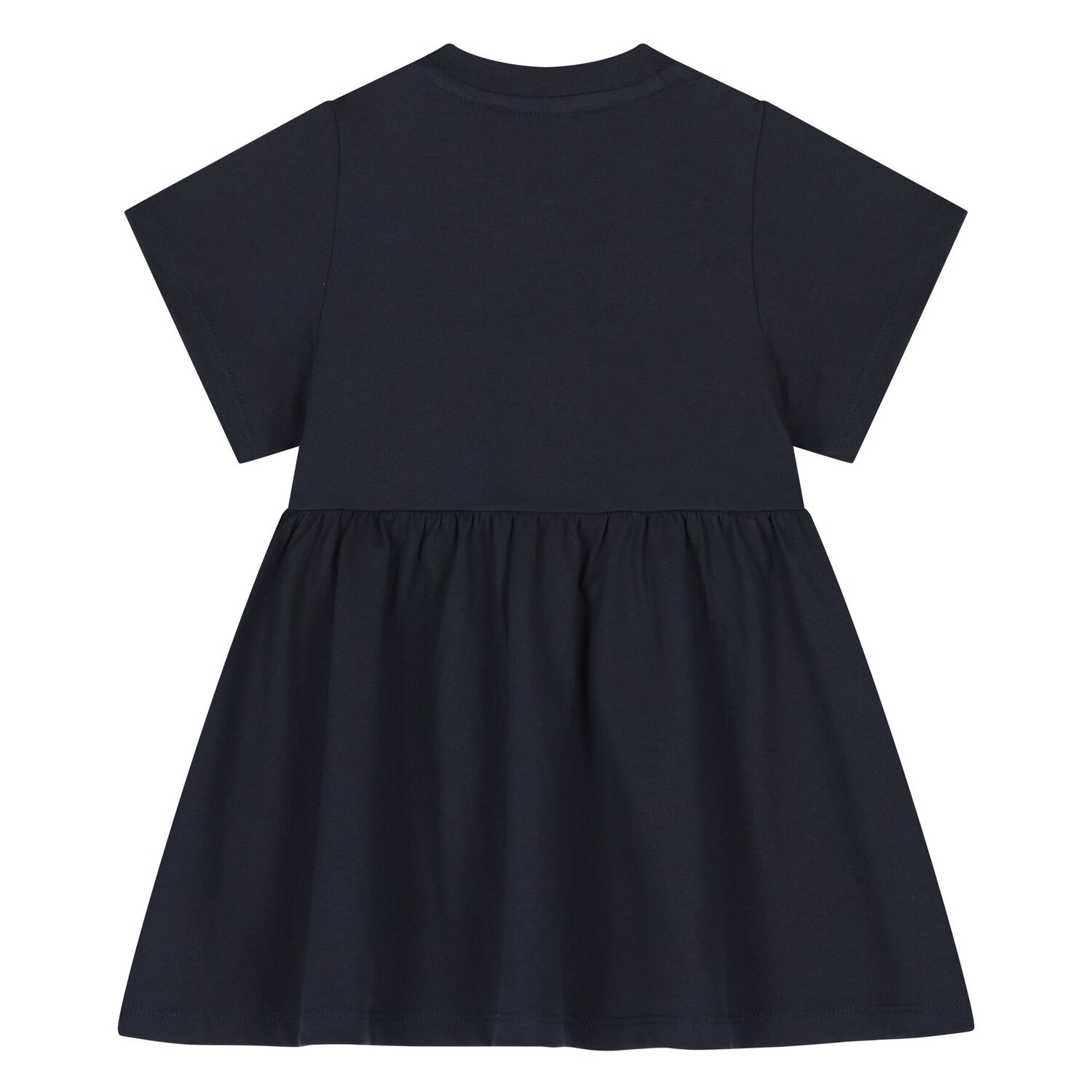 Younger Girls Navy Blue Tiger Logo Dress, 1, hi-res