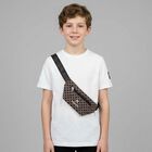 Boys White Logo Bag T-Shirt, 1, hi-res