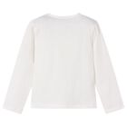 Girls White Dolls Long Sleeve Top, 2, hi-res