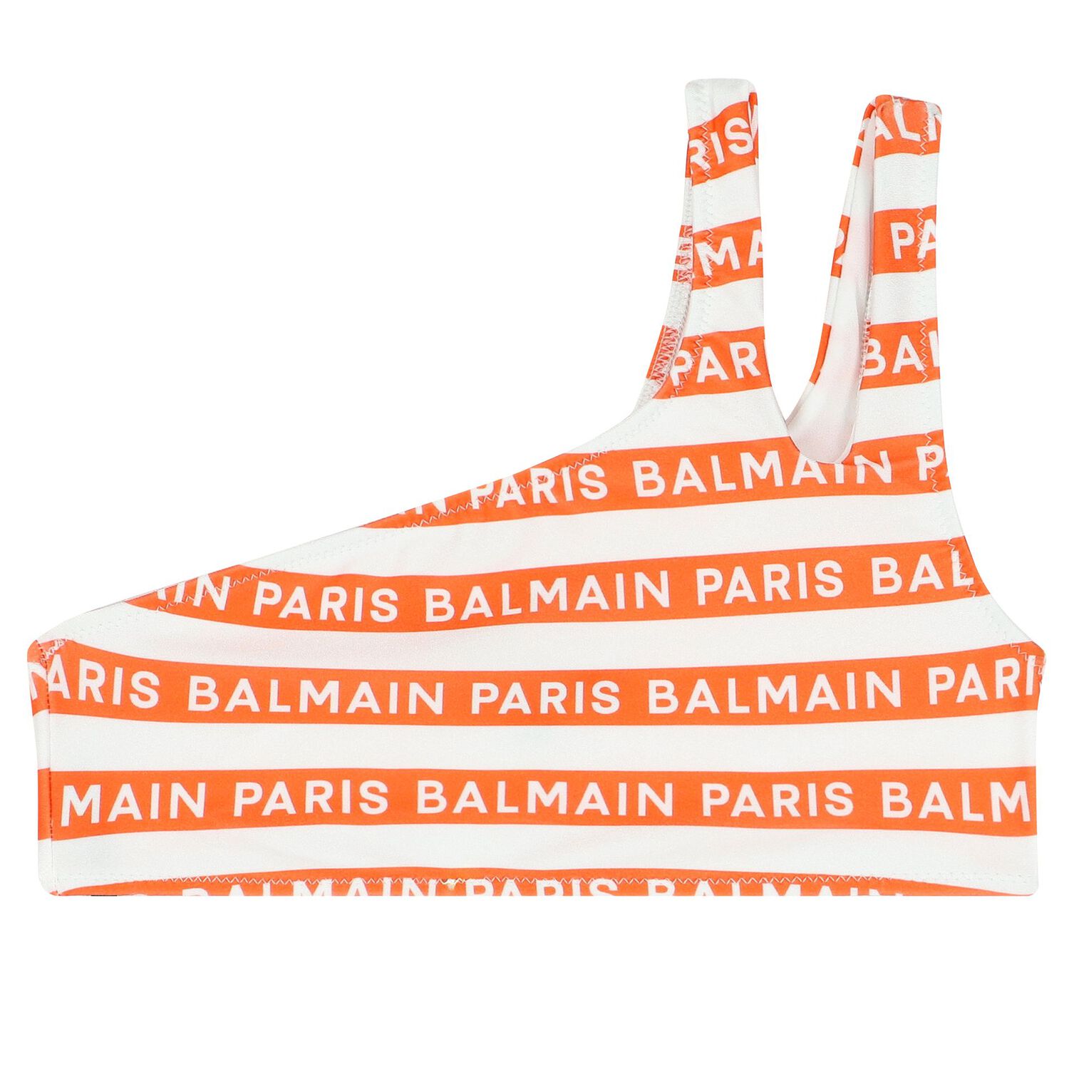 بيكنى بنات مخطط باللون الأبيض والبرتقالى, 1, hi-res