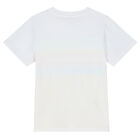 Girls White Logo T-Shirt, 1, hi-res