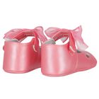 Baby Girls Pink Bow Pre Walker Shoes, 2, hi-res