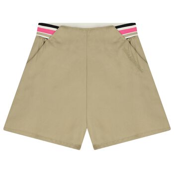 Girls Beige Shorts