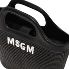 حقيبة يد قش باللون الأسود للبنات, 2, hi-res