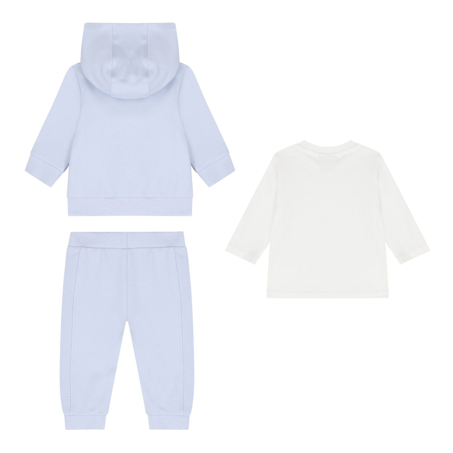 Baby Boys Blue & White Tracksuit Gift Set, 1, hi-res