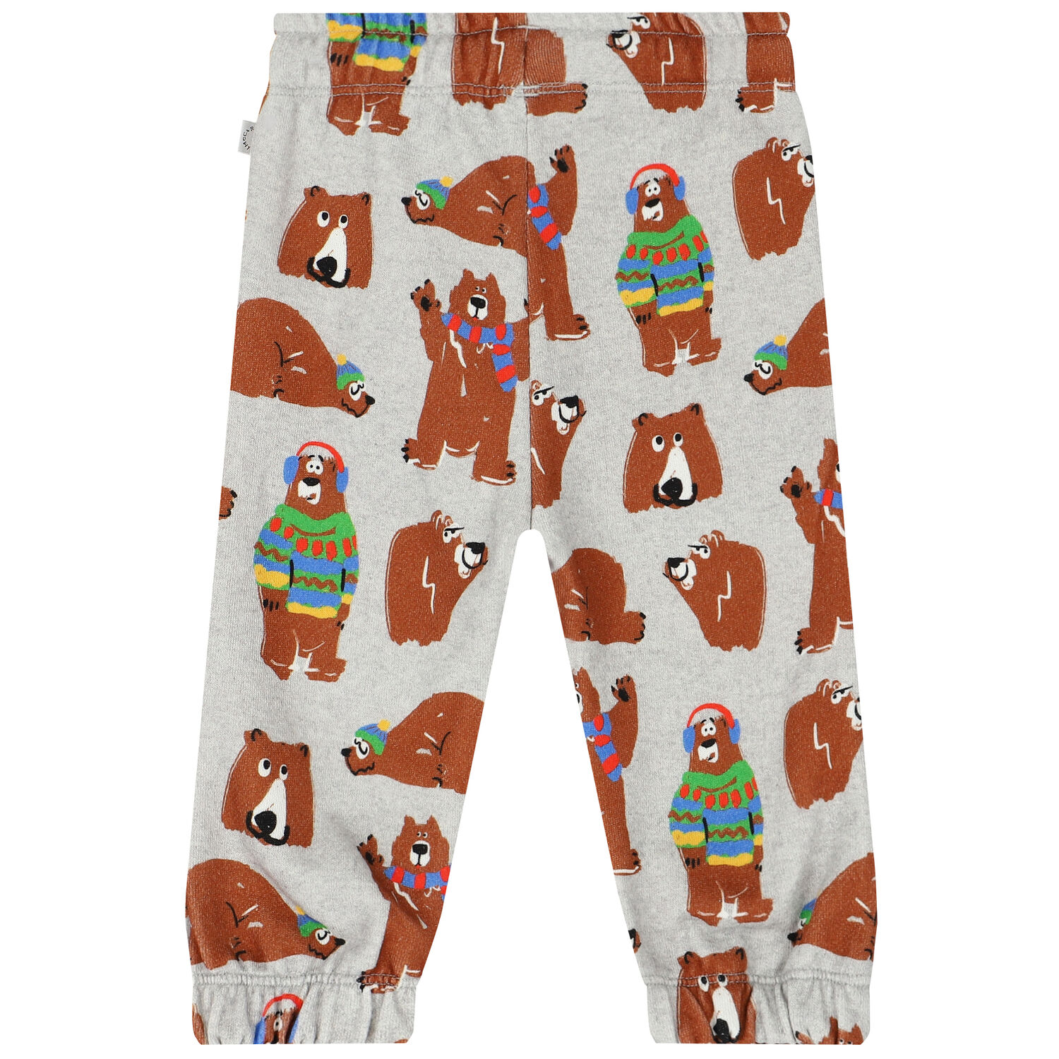 Younger Boys Grey Bear Joggers, 1, hi-res image number null