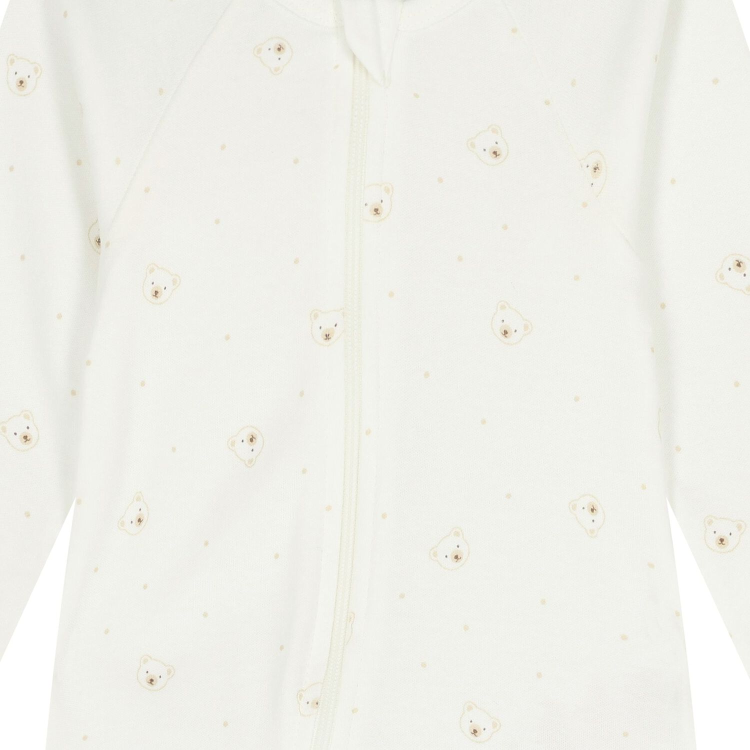 White Teddy Bear Babygrow Set, 1, hi-res