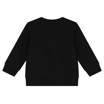 Younger Boys Black Logo Sweatshirt
