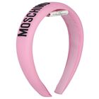 Girls Pink Logo Padded Headband, 1, hi-res