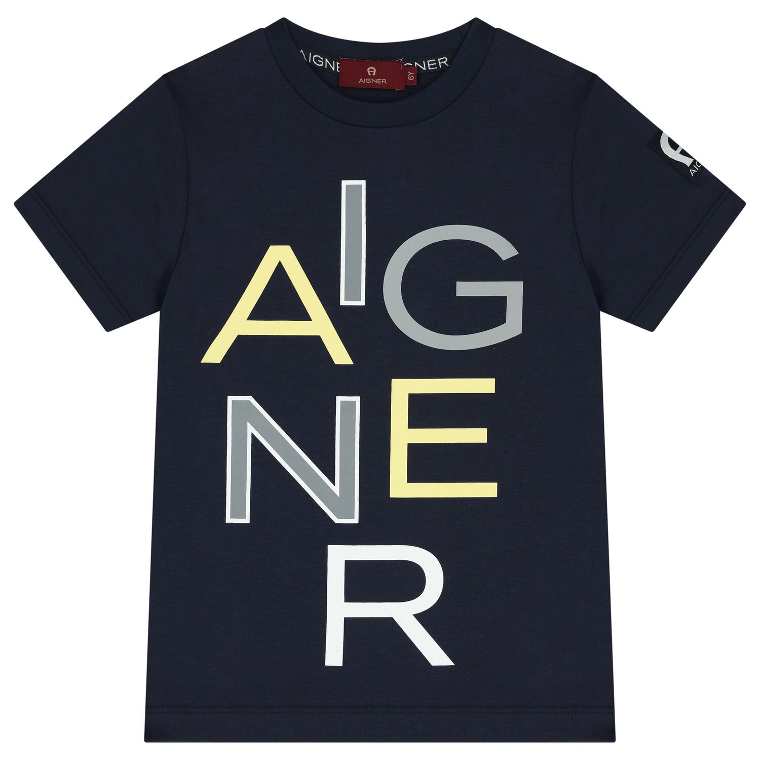 Boys Navy Blue Logo T-Shirt, 1, hi-res image number null