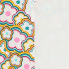 بلاي سوت بنات بطبعة الزهور باللون الأبيض, 1, hi-res