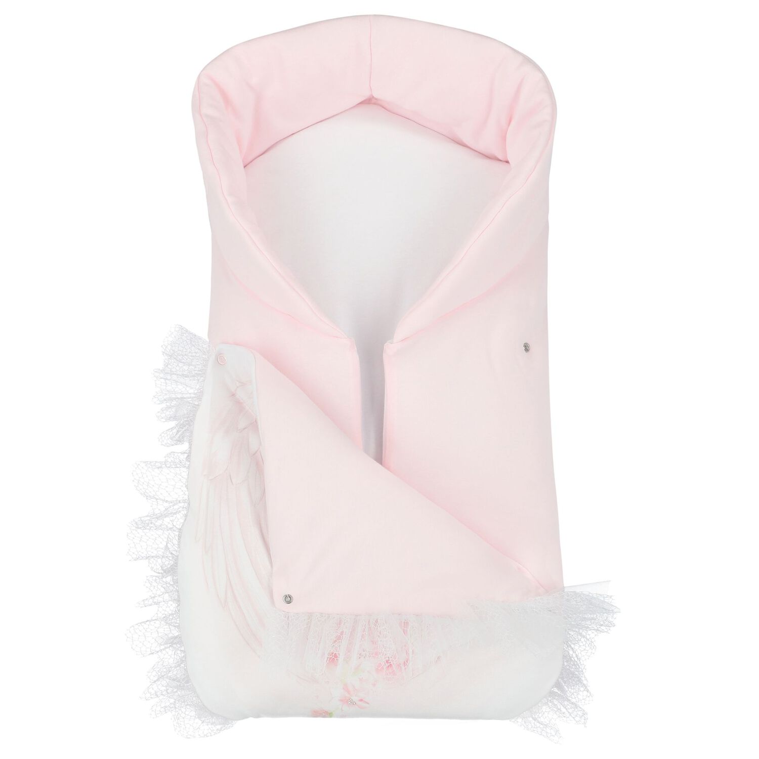 مدس بنات بطبعة البجعة باللون الوردى والأبيض, 1, hi-res