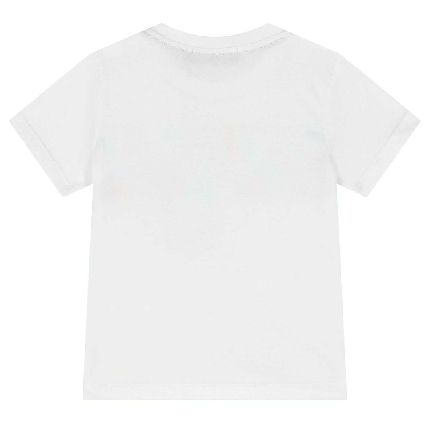 Younger Boys White Logo T-Shirt, 2, hi-res