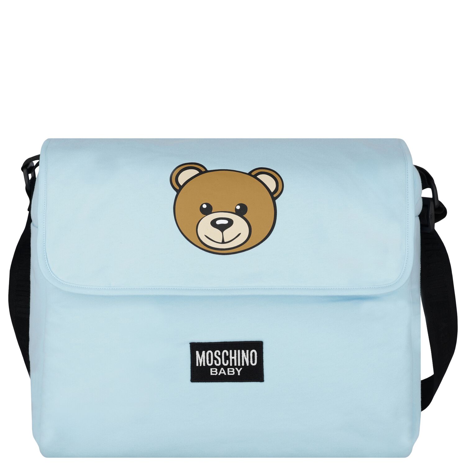 Blue Teddy Bear Logo Baby Changing Bag, 2, hi-res