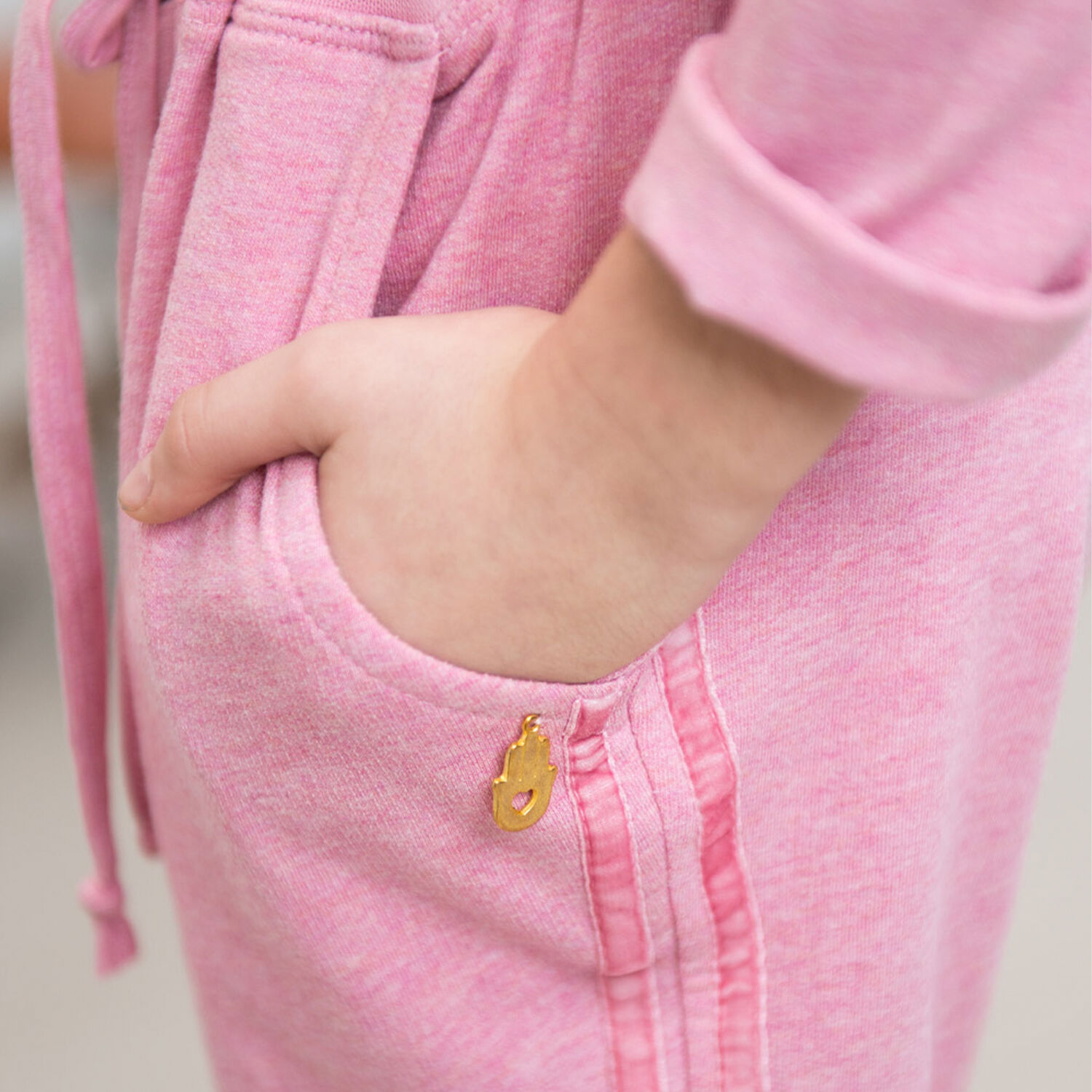 بنطلون رياضى باللون الزهرى للبنات, 1, hi-res image number null