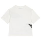 Boys Ivory Zipped Logo T-Shirt, 1, hi-res
