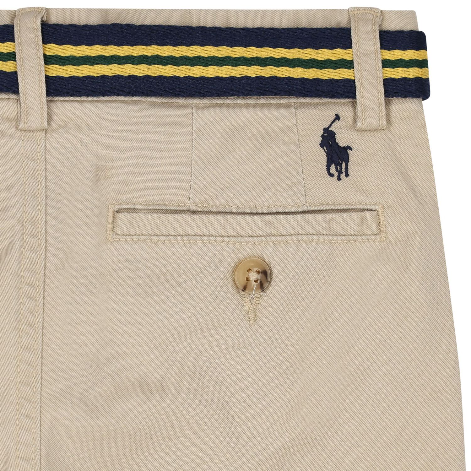 بنطلون أولاد بالشعار باللون البيج, 1, hi-res image number null