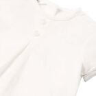 Baby Boys White & Beige Dungaree Set, 1, hi-res