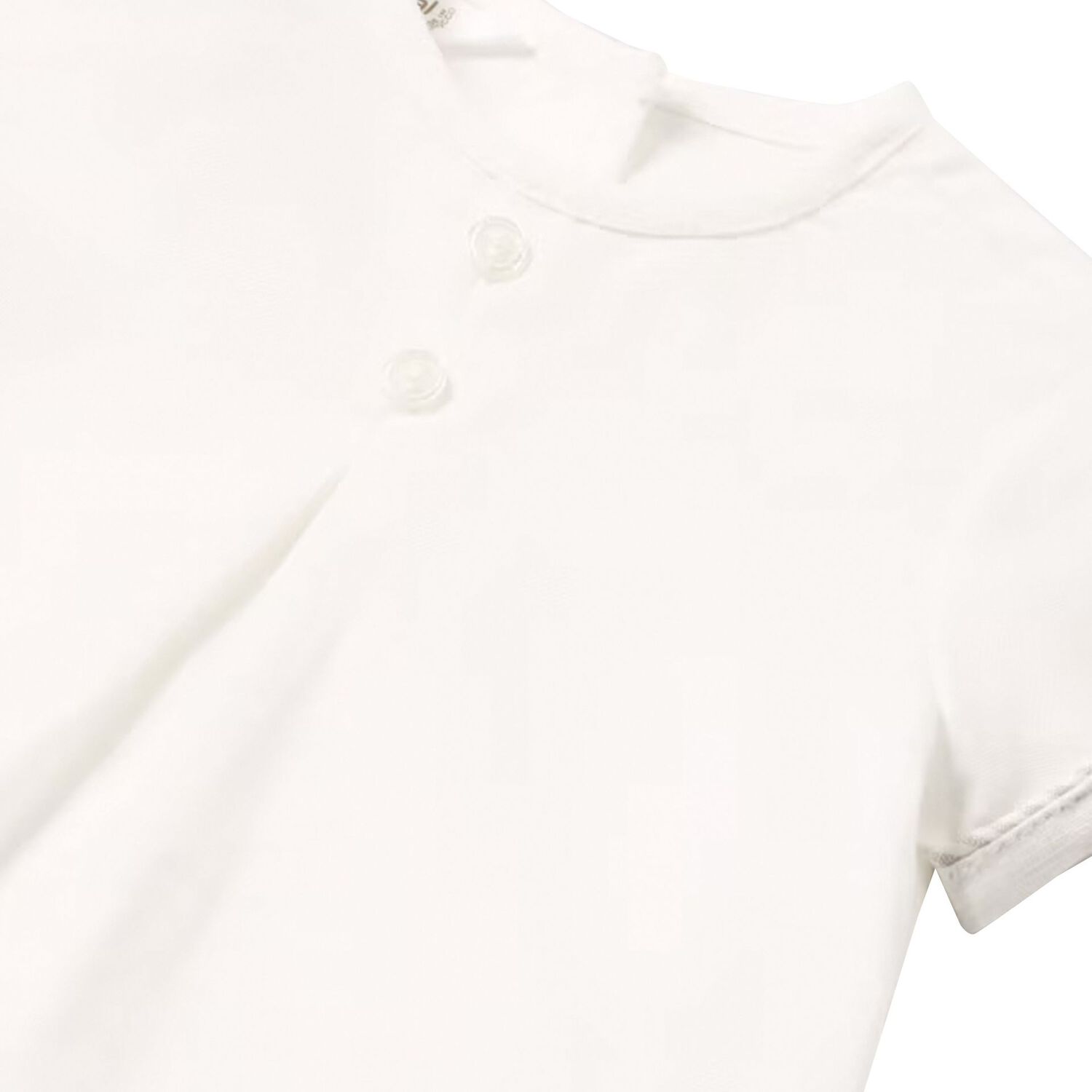 Baby Boys White & Beige Dungaree Set, 1, hi-res