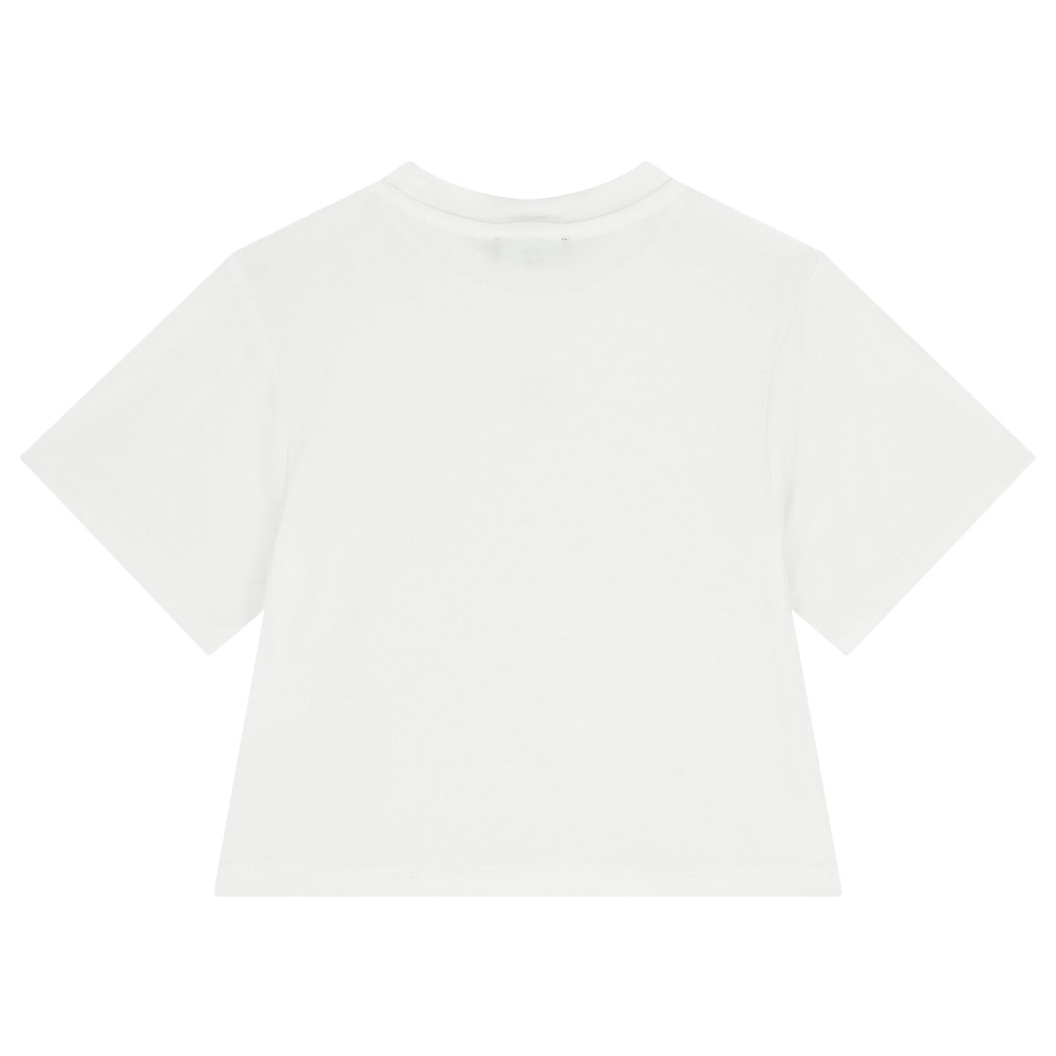 Girls White Logo T-Shirt, 1, hi-res