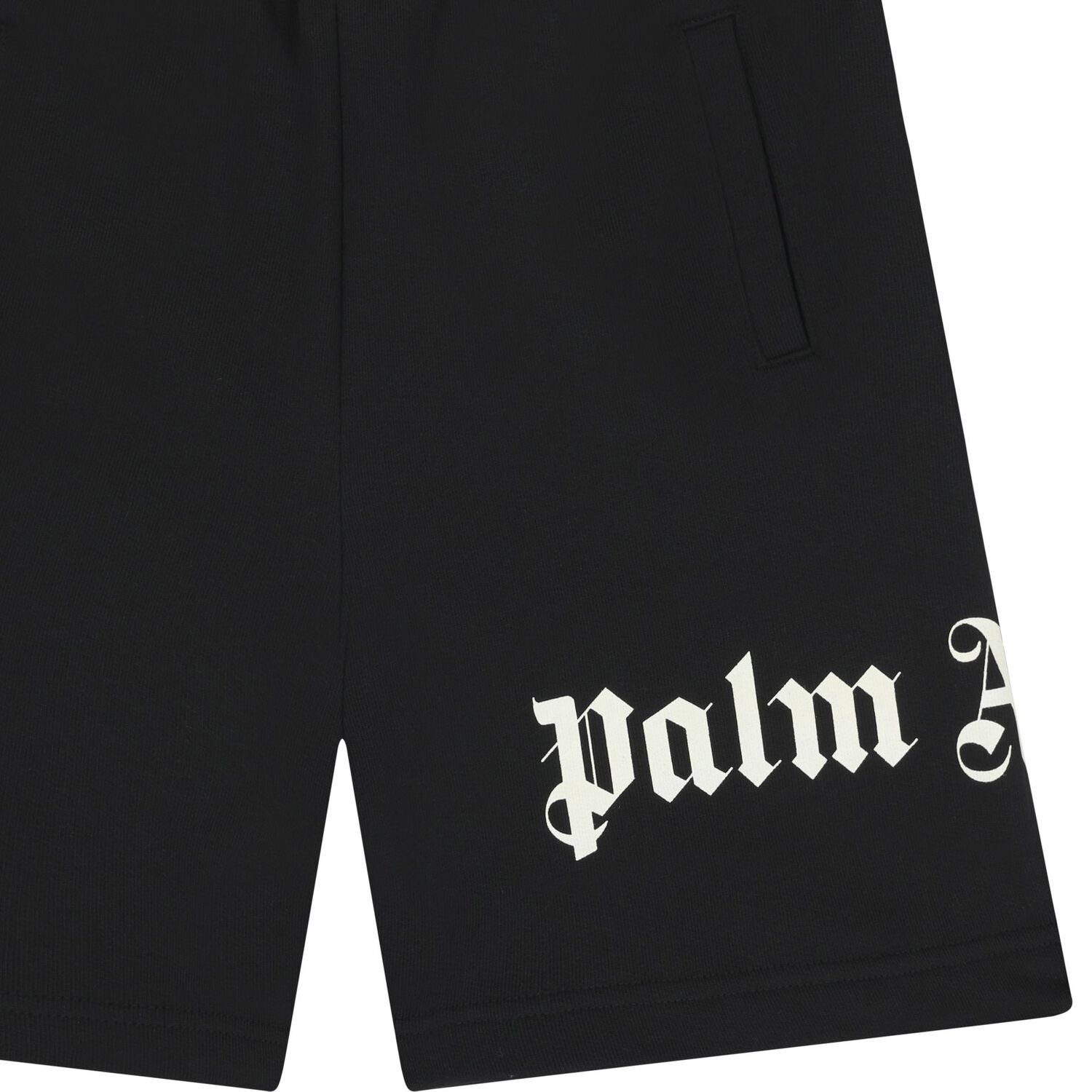 Boys Black Logo Shorts, 2, hi-res