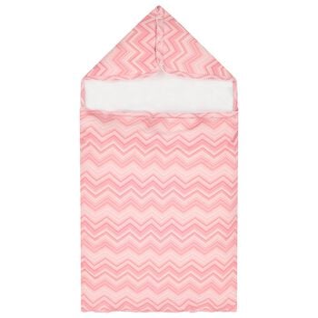 Baby Girls Pink Poudra Zig Zag Baby Nest
