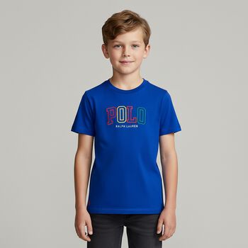 Boys Blue Logo T-Shirt