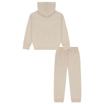 Boys Beige Patch Tracksuit