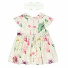Baby Girls Pink Floral Dress Set, 1, hi-res