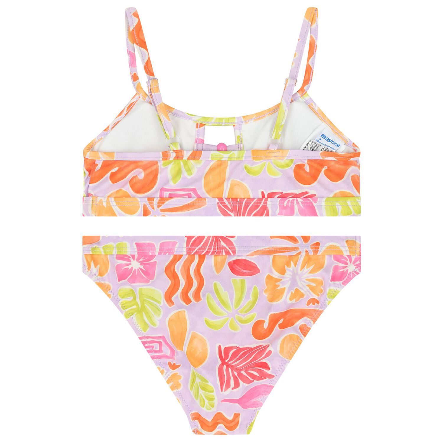 Girls Lilac Abstract Bikini, 1, hi-res