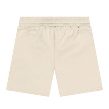 شورت للأطفال الأولاد بتصميم الفهد باللون البيج