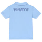 تيشيرت بولو بالشعار باللون الأزرق للأولاد, 1, hi-res