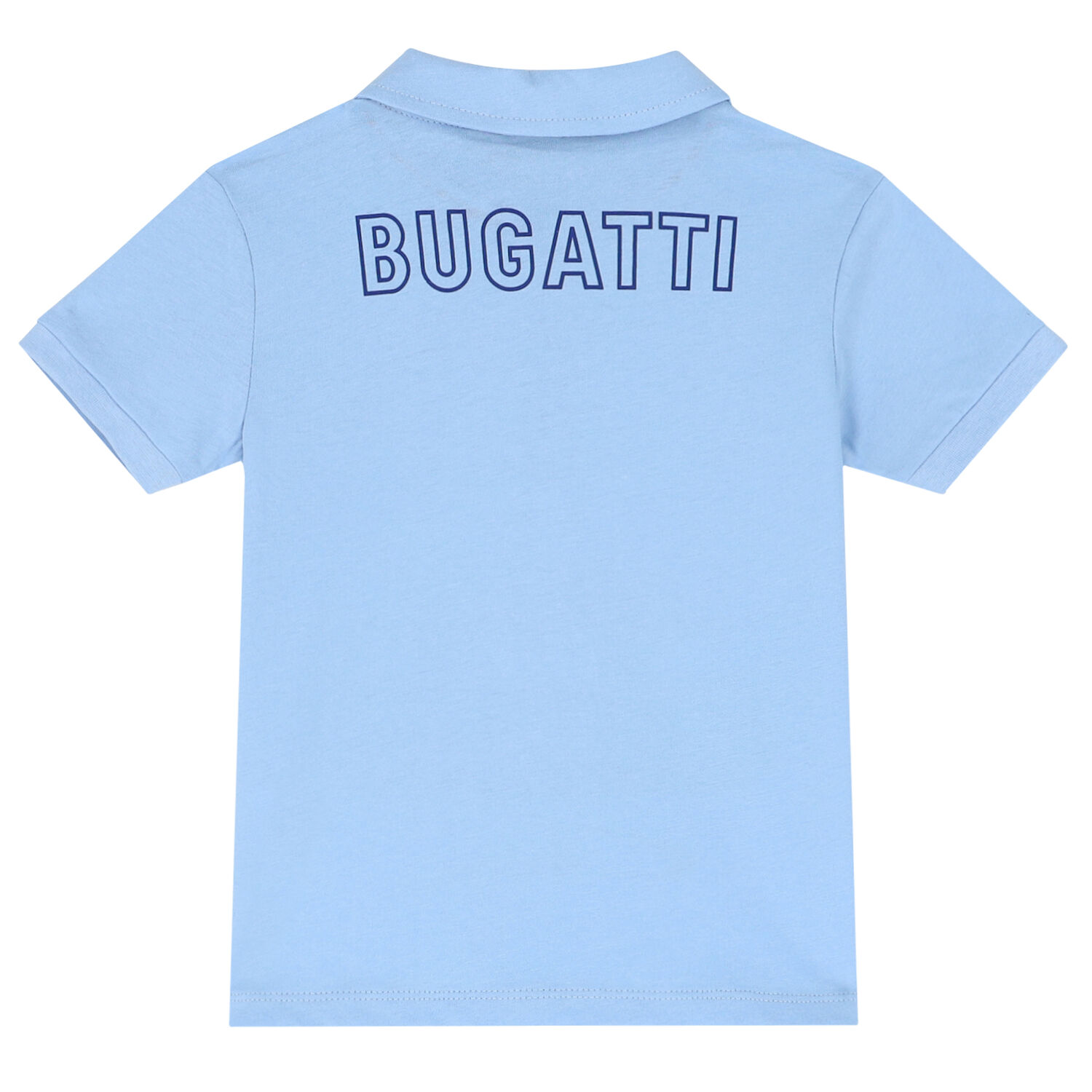 تيشيرت بولو بالشعار باللون الأزرق للأولاد, 1, hi-res