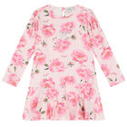 فستان بنات بالزهور باللون الوردى, 1, hi-res