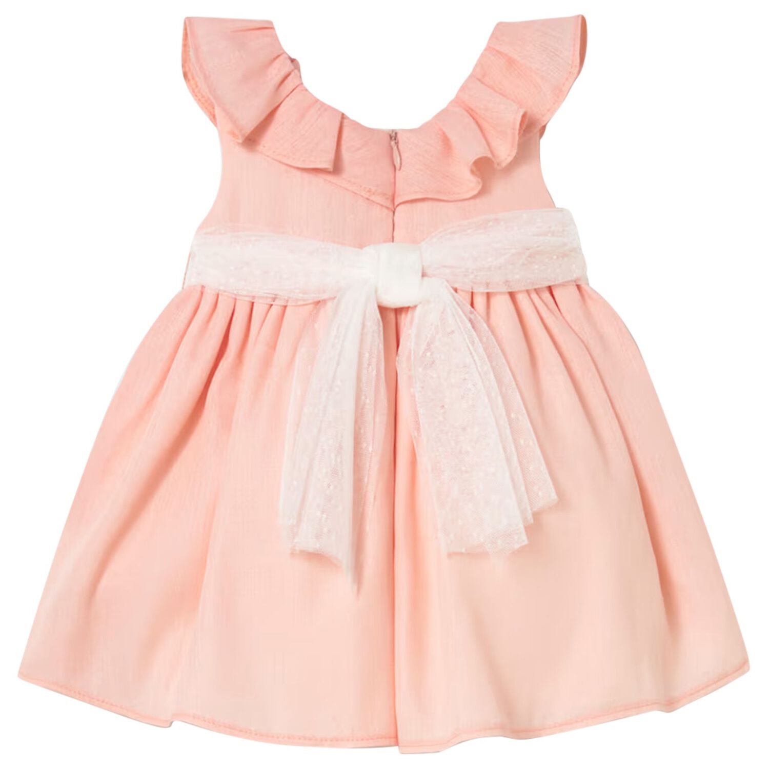 Younger Girls Pink Tulle Dress, 2, hi-res